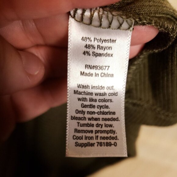 A.N.A Womens Purple Green Ribbed Sleeveless Top With Cut Outs XL - Picture 9 of 9